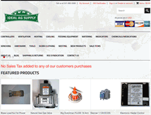 Tablet Screenshot of idealagsupply.com